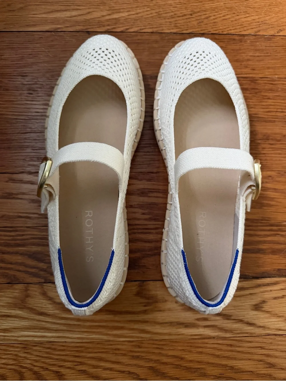 Rothy’s Espadrille Mary Jane - Jasmine (white/cream) - 9.5 - NIB